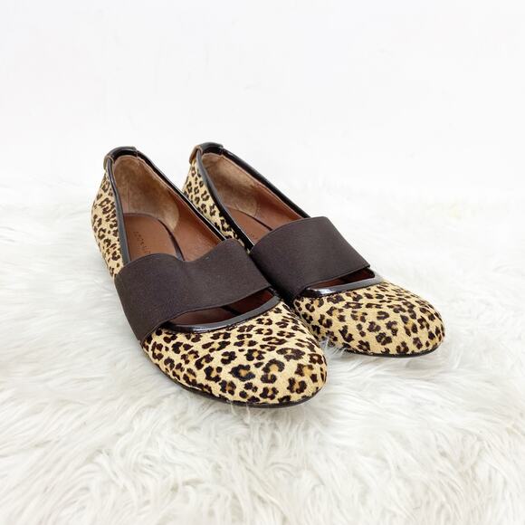 Donald J Pliner 6 M Womens Cheetah Print Calf Hair Mary Jane Flats - Picture 1 of 9
